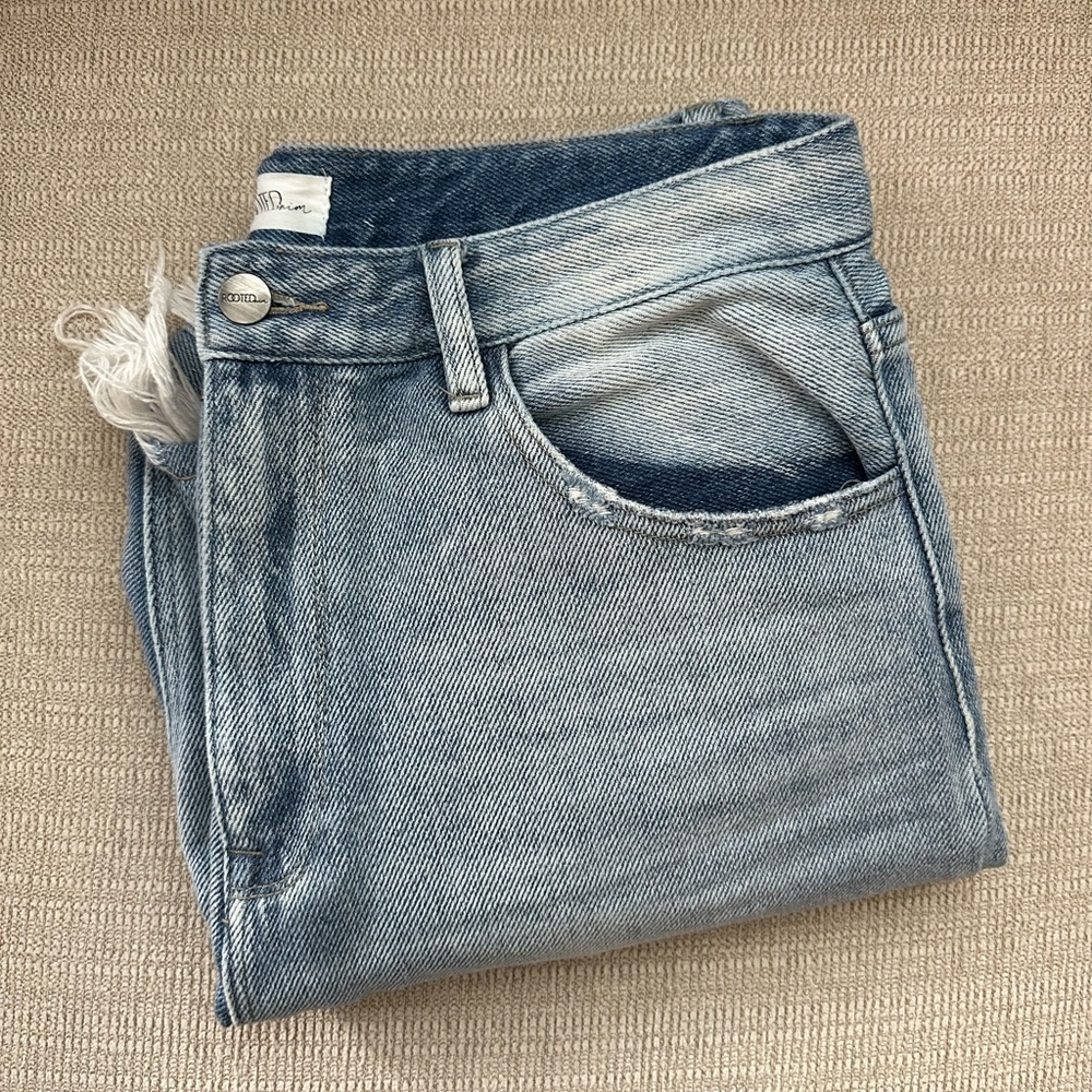 Women’s Cropped Denim Baggy Jeans